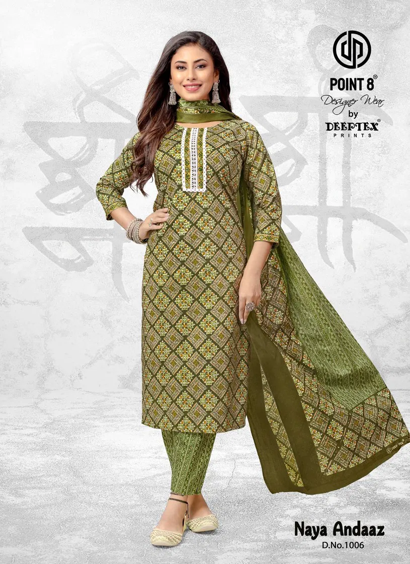 Naya Andaaz Vol 10 By Deeptex Cotton Printed Kurti Bottom With Dupatta Wholesale Price